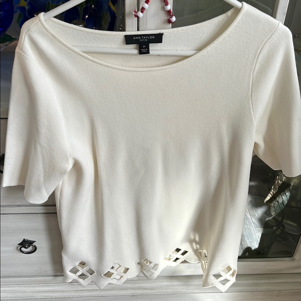 Ann Taylor Women's White Top